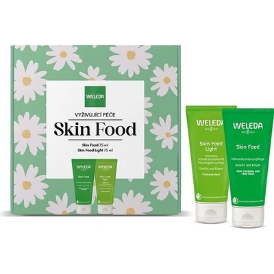 Weleda Skin Food Weleda Skin Food univerzálny výživný krém s bylinkami pre veľmi suchú pokožku 75 ml + Weleda Skin Food Light ľahký hydratačný krém pre suchú pokožku 75 ml