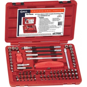 Genius Tools 1/4" 76 kusov SB-276MS
