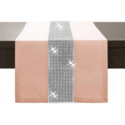 Mondo Behúň Glamour so zirkónmi lososový Korálová, lososová 40x110cm
