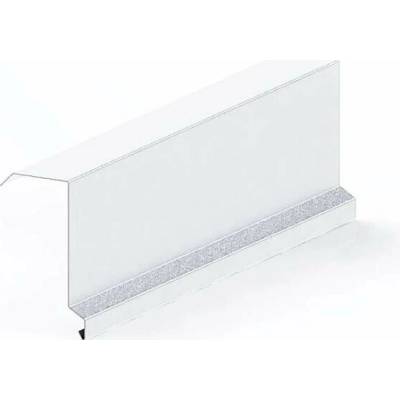 Závětrná lišta vrchní s okapnicí r.š.250mm Al Hliník 0.6mm přírodní dl.2m