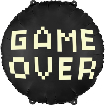 PartyDeco Balónek fóliový Game over 45 cm