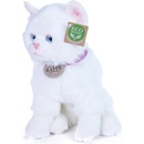 Eco-Friendly Rappa kočka sedící bílá 25 cm
