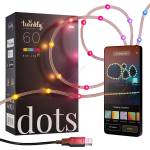 Twinkly TWD060STP-T - димируема RGB LED верига DOTS, 60 LED, 7 m, USB, Wi-Fi (TW0072)