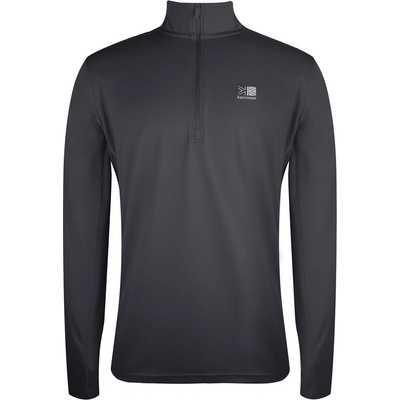 Karrimor Мъжко горнище с цип Karrimor Long Sleeve 1/4 Zip Top Mens - Charcoal