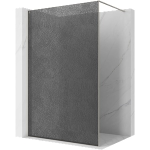Mexen Kioto душ преграда Walk-in 120 x 200 cm, графиткракле 12 mm, четкан никел (800-120-101-97-44-X)