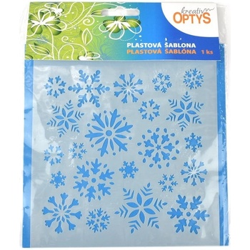 Optys Šablona Hvězdičky plast 15x15 cm