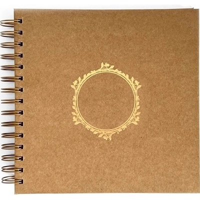DP Craft Album kroužkové kraft se zlatým zdobením 20,5x20,5cm 40 listů