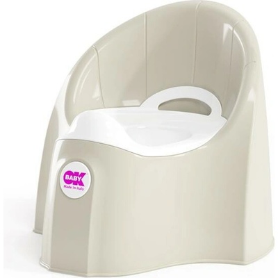 OK Baby Nočník ergonomický Pasha s vyberateľnou nádobou White