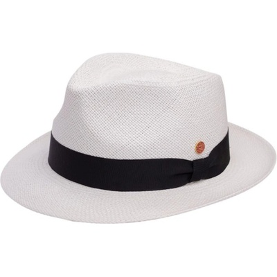 Mayser Maleo panamský klobouk trilby bílý černá stuha