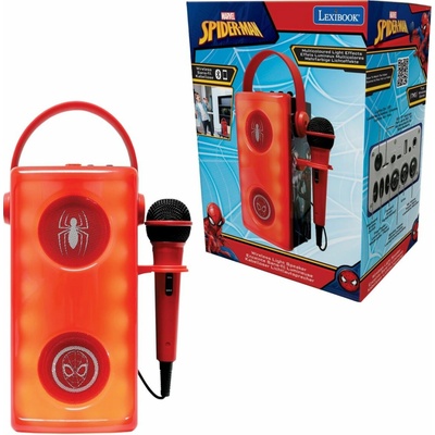 Lexibook Bluetooth reproduktor Spiderman s mikrofonem a svetelnými efektmi