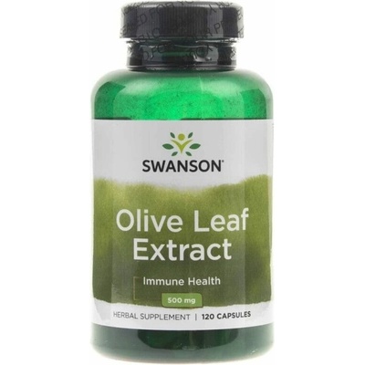 Swanson Olivový List Olive Leaf Extract 500 mg 120 kapsúl