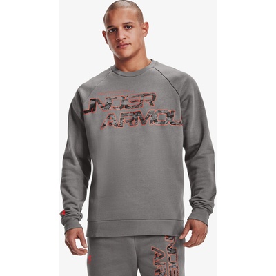 Under Armour Мъжки суитшърт Under Armour UA RIVAL FLC CAMO SCRIPT CRW Under Armour | Siv | МЪЖЕ | L