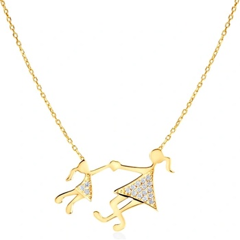 SAVICKI Колие за мама Savicki: злато. диаманти