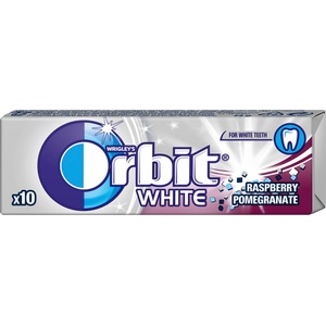 Orbit White Дъвки дражете нар и малина, 14 g (10470725)
