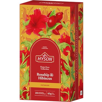Hyson Rosehip & Hibiscus bylinný čaj 20 sáčků