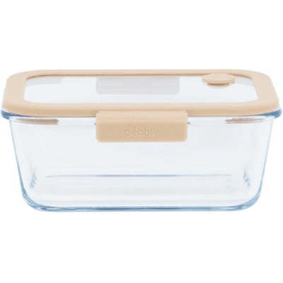 Pebbly Vákuovacia dóza PKV-053 borosilikátové tvrdené sklo silikón plast 800 ml
