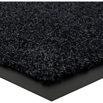 FLOMA Briljant černá vnitřní čistící vstupní rohož 90 x 150 x 0,9 cm