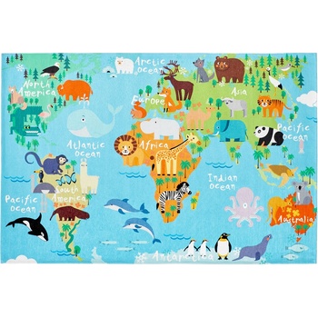 Obsession Torino kids 233 WORLD MAP Modrá