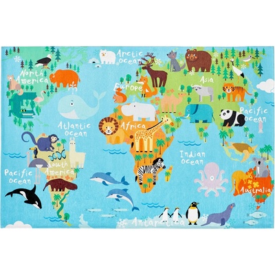 Obsession Torino kids 233 WORLD MAP Modrá