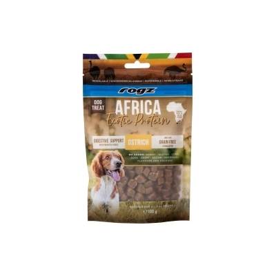 Rogz Africa Exotic protein DIGESTIVE - лакомства за кучета с щраус, 100 г