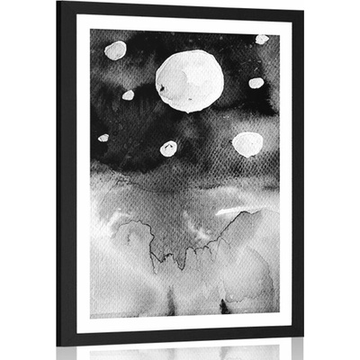 Plakát s paspartou noční obloha - 40x60 no frame