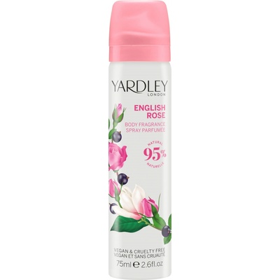 Yardley Tělový sprej Anglická růže, 75 ml