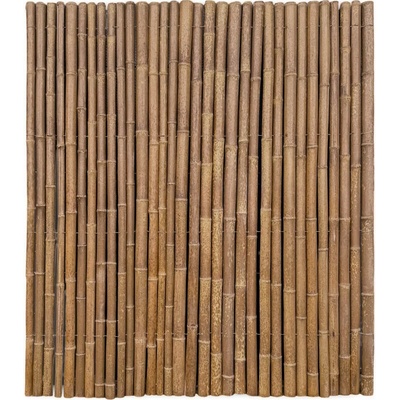 Tmavě hnědá půlkruhová bambusová role Boryana 180 x 200 cm
