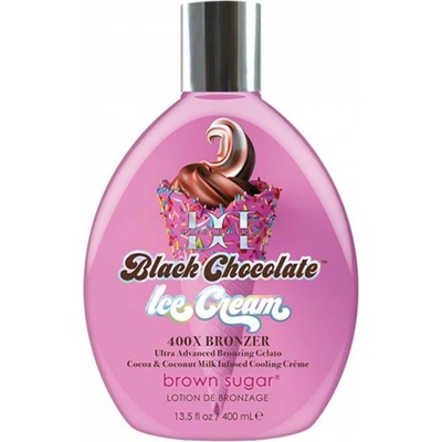 Brown Sugar Bronzer na obličej a tělo s vůní čokolády a zmrzliny odstín Black Chocolate 400 ml