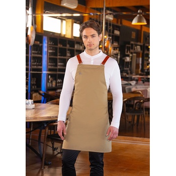 Karlowsky Тръстиково зелена престилка Diamond Cut с кожени каишки - модерна и удобна (DCLS1-105)