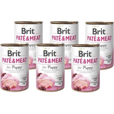 Brit Брит пате и месо за кученца 6x400г