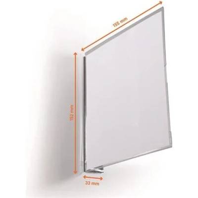 DURABLE Informačná tabuľka, 149x149 mm, magnetická, DURABLE, priehľadná