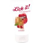 Lick-it Lick it! - ядлив лубрикант и масажен гел 2в1 - череша - 50 мл - desirel