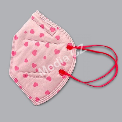 Respimax nanorespirátor PFHM731/720 FFP2 dětská růžová srdíčka sada 10 ks – Zbozi.Blesk.cz