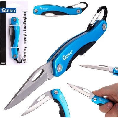 GEKO Kapesní nůž zavírací, délka 19 cm, s karabinou