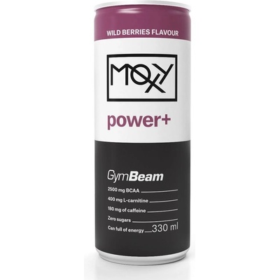 GymBeam Power+ Energy Drink lesní plody 330 ml