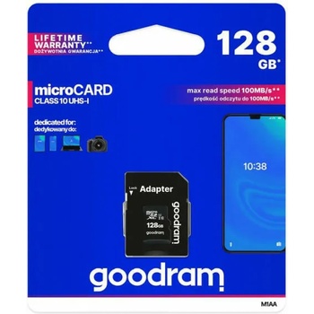Image 1 of GOODRAM microSDXC 128GB UHS-I/CL10 (M1AA-01280R12)
