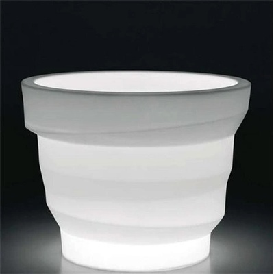 Euro 3 Plast Svietiaci kvetináč REBELOT LIGHT 8548 Acid zelený