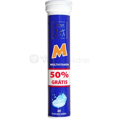 Zdrovit Multivitamin + minerál mandarinka 20 šumivých tabliet