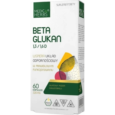Medica Herbs Beta glukán 1,3/1,6 D 60 kapsúl