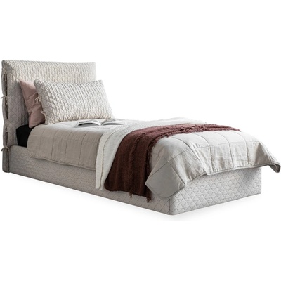 Miuform Бежово тапицирано единично легло и решетка 90x200 cm Sleepy Luna - Miuform (1511SQ1)