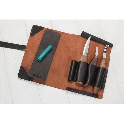 Řezbářský set BeaverCraft S13X - Deluxe Spoon Carving Set With Walnut Handles