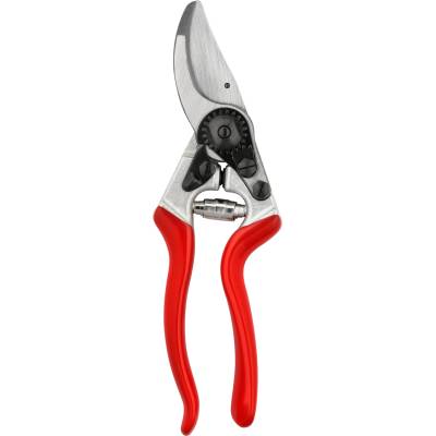 FELCO 8 right-handed bypass pruner, ergonomic for large hands, 52mm steel blade, 25mm cutting diameter, shock absorber, forged aluminum handles, angled cutting head, Swiss Made - 100052387