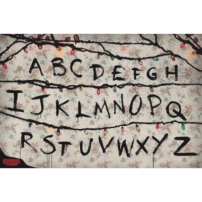 Pyramid International Plakát Stranger Things - R, U, N světýlka