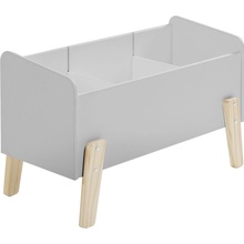 Vipack dřevěný úložný box Kiddy 39 x 80 cm Šedá