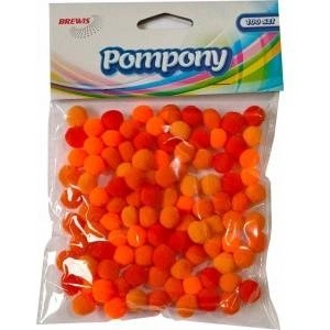 Brewista BREWIS POMPOMS POM32 1cm orange shades 100pcs