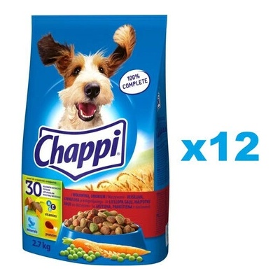 Chappi s hovädzím mäsom hydinou a zeleninou 3 y 2,7 kg