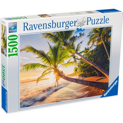 Ravensburger Пъзел Ravensburger от 1500 части - Скривалище на плажа (15015)