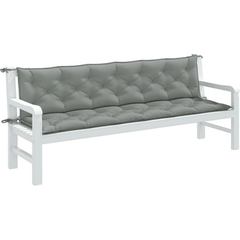 Image 1 of vidaXL Възглавници за градински пейки 2бр меланж светлосиви 200x50x7см (4002630)