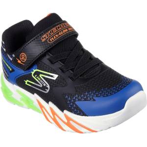 Skechers S Lights: Flex - Glow Bolt - Black Blue