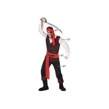 BigBuy Carnival Маскировъчен костюм за възрастни Пират Размер XXL fe5401